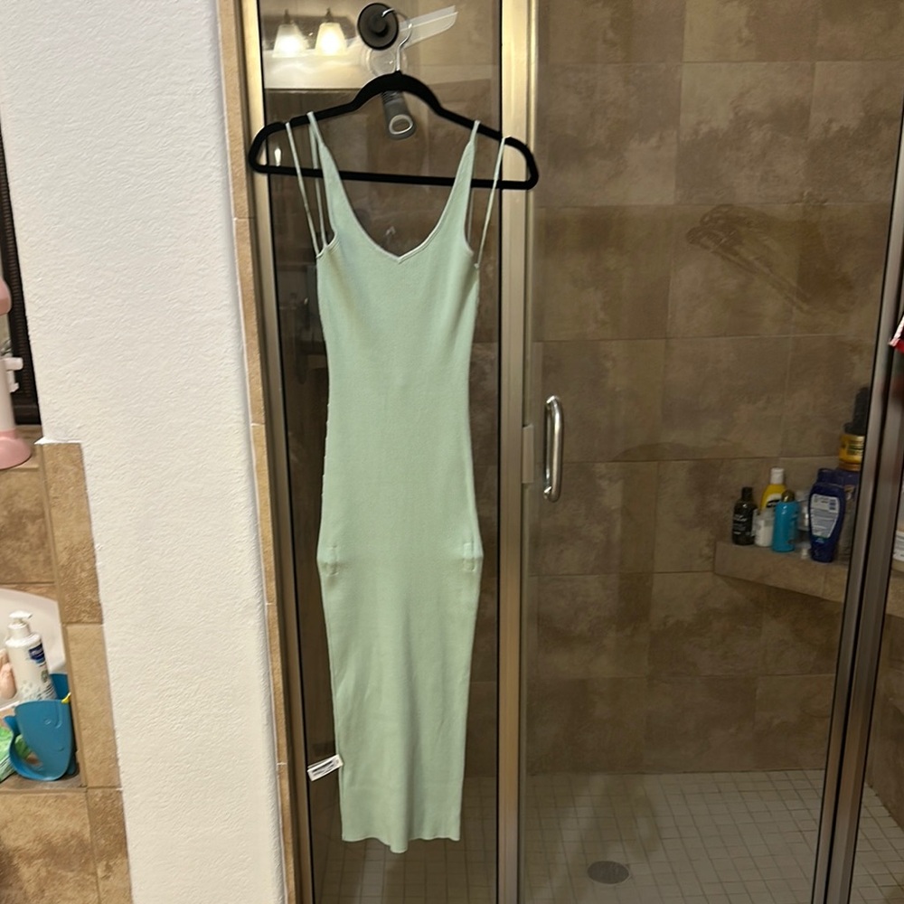Mint Green Sleeveless Dress